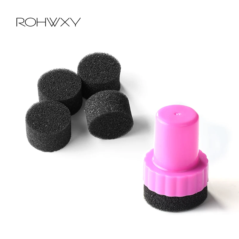 10pcs DIY Soft Sponge Gradual Change Color Stamp Nail Art Decoration Polish Template Transfer Stamping Manicure Tools Set |