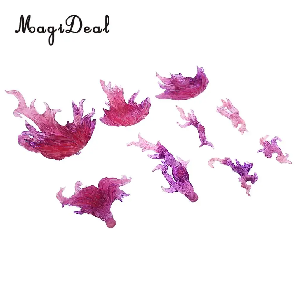 MagiDeal DIY Burning Flame Effect Action Figure Display Stand for Gundam Anime TV Movie Lovers Home Table Ornament Toy