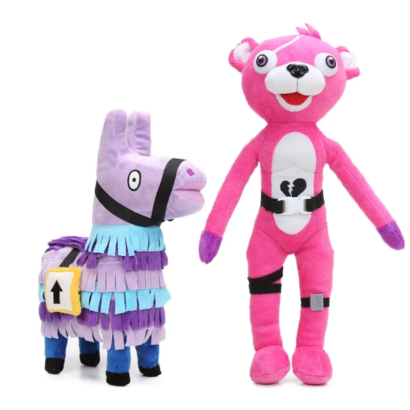 

Set of 2 Game Toys Llama Pinata Pink Bear Plush 34cm Raven Dark Voyager Plush Pillow Soft Stuffed Animal Dolls Toys Purple Horse