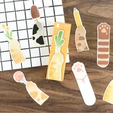 30 шт./кор. креативный Кот лапа мультфильм бумага holder Книга Держатель детские канцтовары офисный школьный принадлежности papelaria подарки для детей