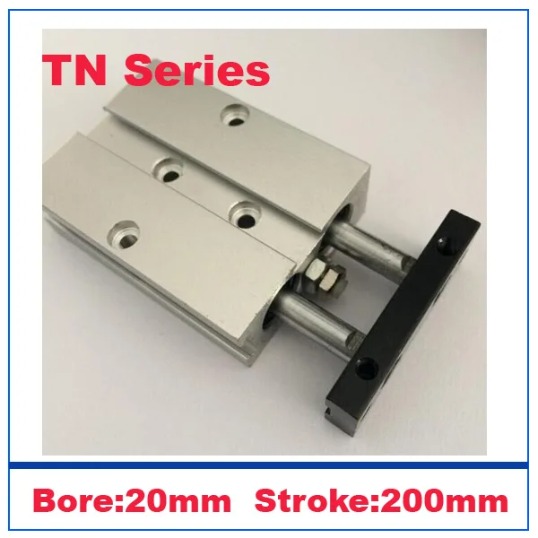 double rod cylinder TN20-200 20mm bore 200mm stroke pneumatic components for filling machine parts dual cylinders | Строительство и