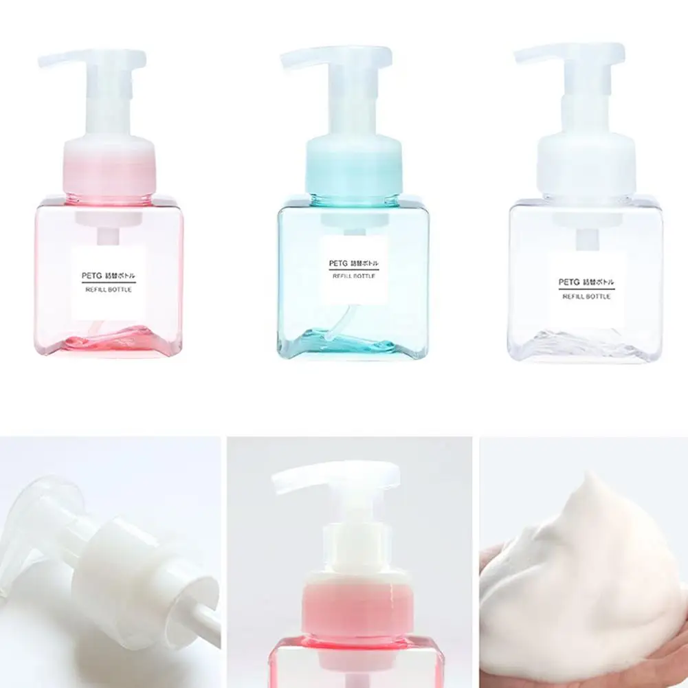 

250ml 1 Pc Shampoo Hand Washing Liquid Pump Bathroom Kitchen Foam Bottle Container