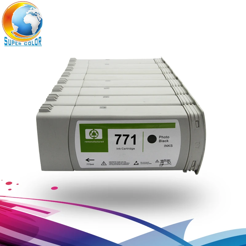 Suitable for HP Z6200 Z6800 Plotter Printer Ink Cartridge 2-Pack VDFHB for Hp771 Compatible Ink Cartridge Suitable for HP Z6200 Z6800 Plotter Printer Ink Cartridge 2-Pack VDFHB for Hp771 Compatible Ink Cartridge