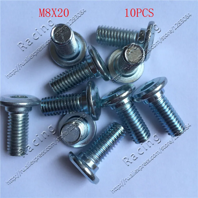 10pcs/lot Screw Bolt M8*20 For Brake Disc Plate Dirt Pit Bike Fit For Chinese Kayo 160 Motocross Motorcycle CRF KLX BSE 10pcs/lot Screw Bolt M8*20 For Brake Disc Plate Dirt Pit Bike Fit For Chinese Kayo 160 Motocross Motorcycle CRF KLX BSE