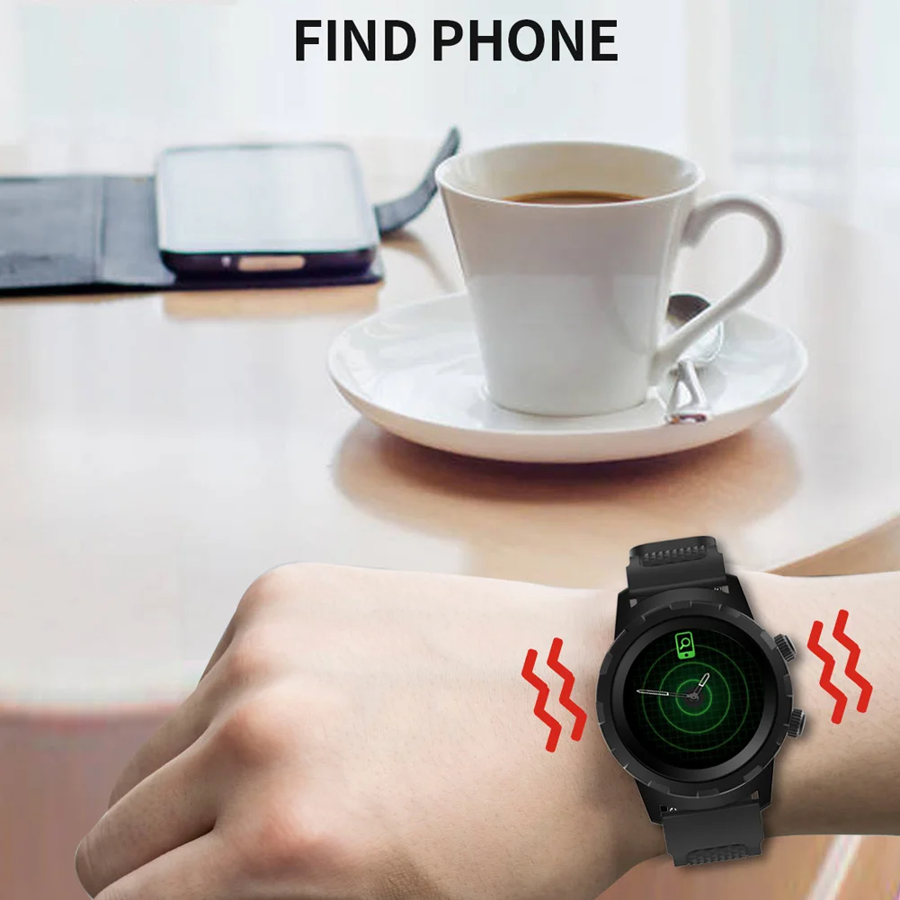 

Smart Hybrid Watch 1.22Inch TFT Display Silicone Strap Waterproof Wristwatch IJS998