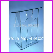 Acrylic Lectern Podium Pulpit Rostrum / Acrylic Speaker Stand Clean and transparent
