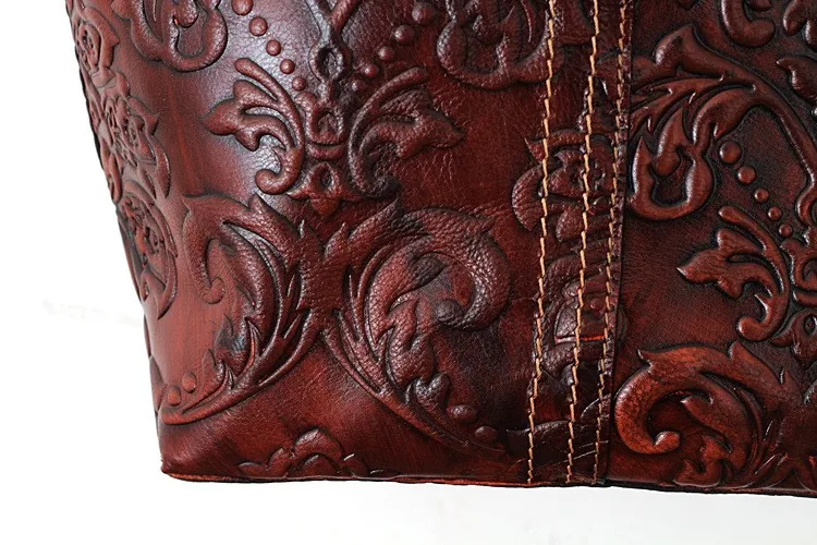 EUMOAN West старинная кожаная сумочка в стиле ретро Большая вместительная ручная потертая кожаная сумка для шоппинга