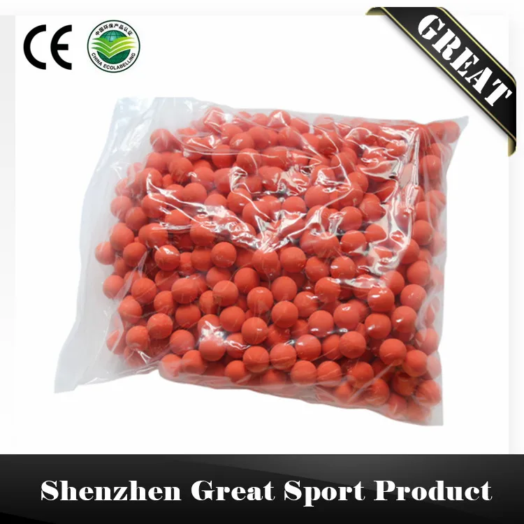500 шт./пакет 0,6" многоразовые Пейнтбол резиновый мяч из однотонного грелки из натуральной резины - Цвет: Orange