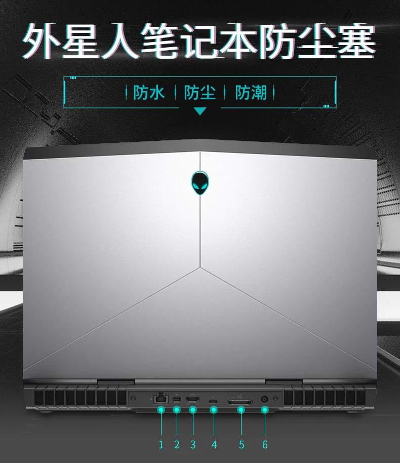 Для Alienware 14 15 17 18 M18R3 M17R5 M17R6 M14 M15 M17 M18 R2 R3 R4 Компьютерные аксессуары силиконовый Анти Dust Разъем Крышка Пробка