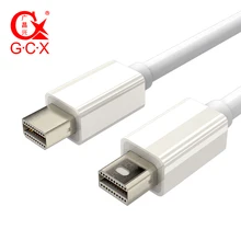 GCX Mini DP DisplayPort Cable Male to Male Thunderbolt Display Port Adapter Converter White for Apple iMac MacBook Pro Air