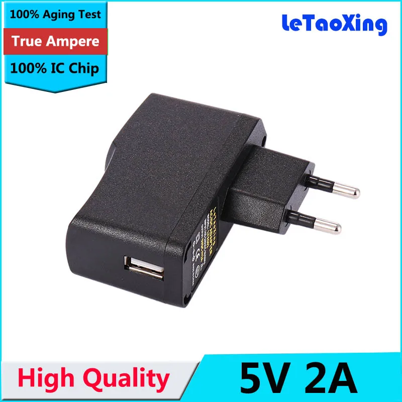 

USB Wall Charger Travel Adapter DC 5V 2A 2000mA EU Plug for Tablet PC wtih IC Chip High Quality