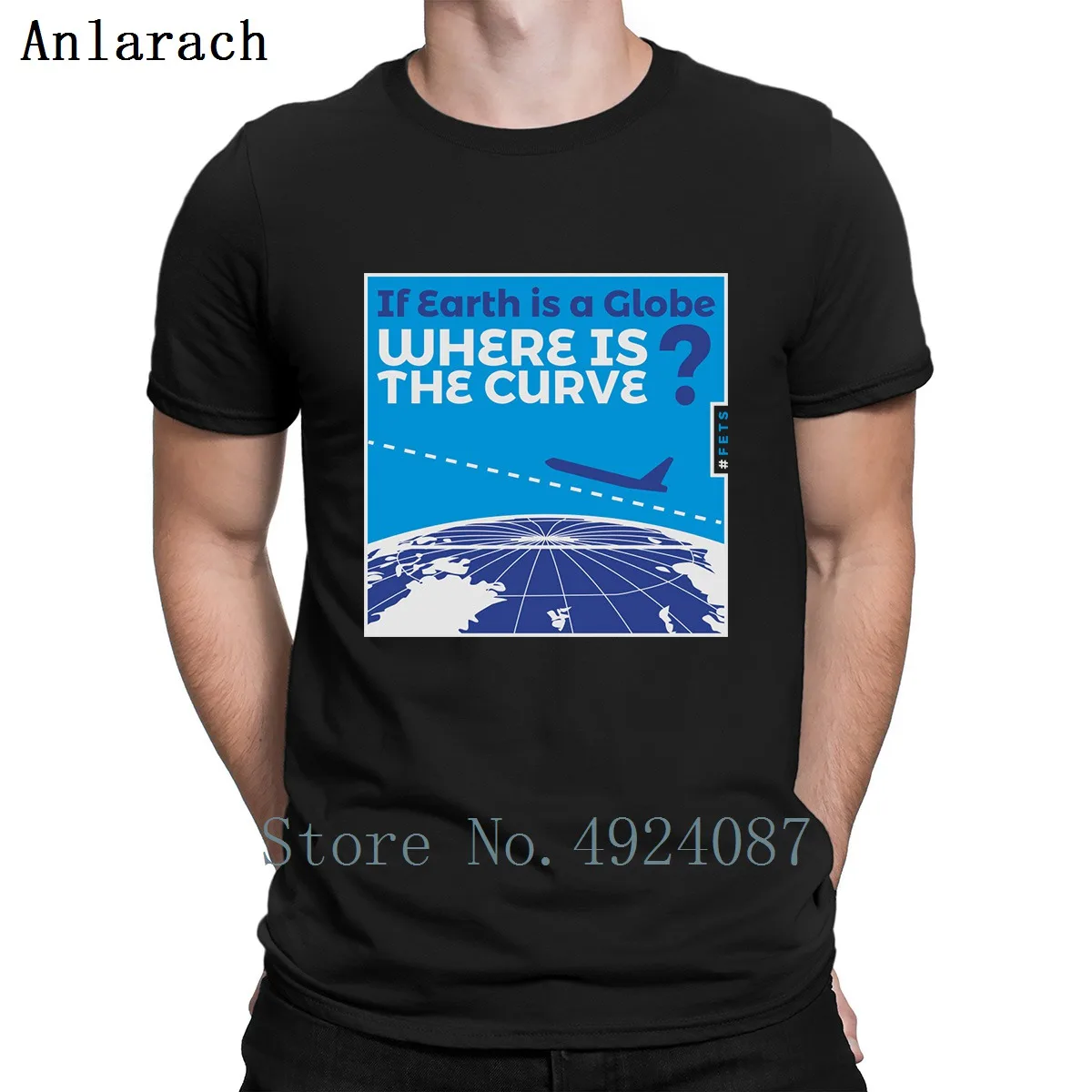 Футболка Flat Earth Design от Fets N4 сезон весна-осень бесплатная доставка размер S-3xl