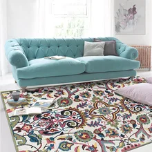 Главная Nordic зеленый персидский модные Национальный Ветер коврики гостиная детская спальня прикроватный коврик для кухни, ванной коврик