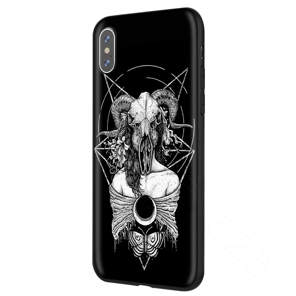 Чехол Lavaza Pentagram 666 Demonic Satanic для iPhone 11 Pro XS Max XR X 8 7 6 6S Plus 5 5S se - Цвет: 6