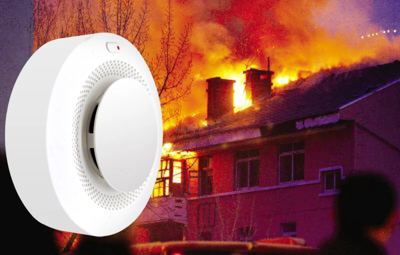 NiWoolf 433 МГЦ беспроводные детекторы дыма низкое энергопотребление батарея работает более 10 лет, все для вашего дома охранная сигнализация