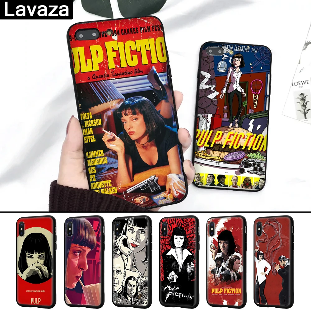 

Lavaza PULP FICTION MOVIE POSTER Unbelievable Silicone Case for iPhone 5 5S 6 6S 7 8 Plus X XR XS Max
