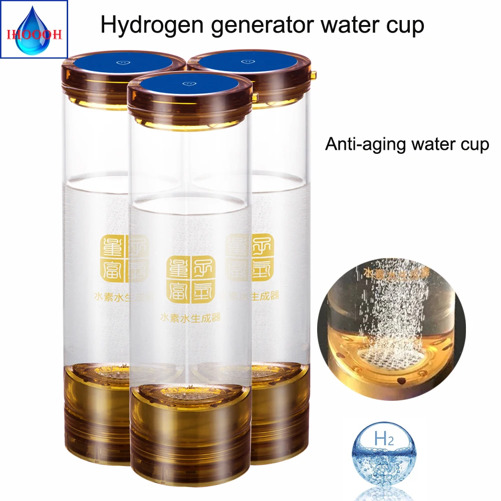 

Hydrogen Rich water generator bottle 600ML Office Home water ionizer H2 Drinking water USB Wireless transmission Anti-Aging