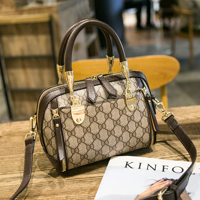 

LLANKOU Crossbody Bags for Women Ladies Single Shoulder Bags Leather Luxury Famous Designer Female Handbags Boston Pillow Bags