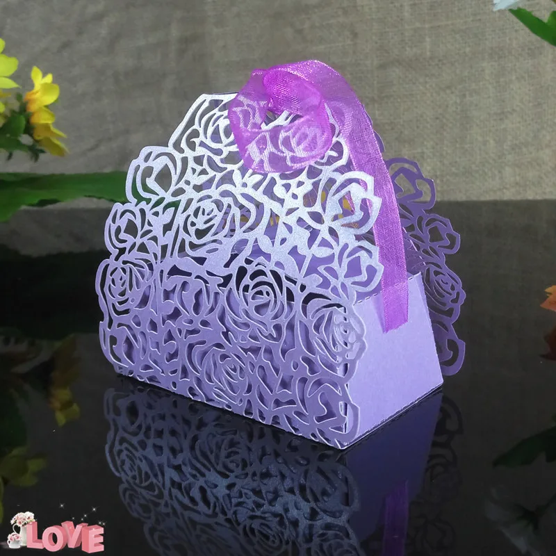 

30pcs Laser Cutting Wedding Gift Box Lace Flower Design Candy Box Christmas Birthday Party Decorations 5ZT35