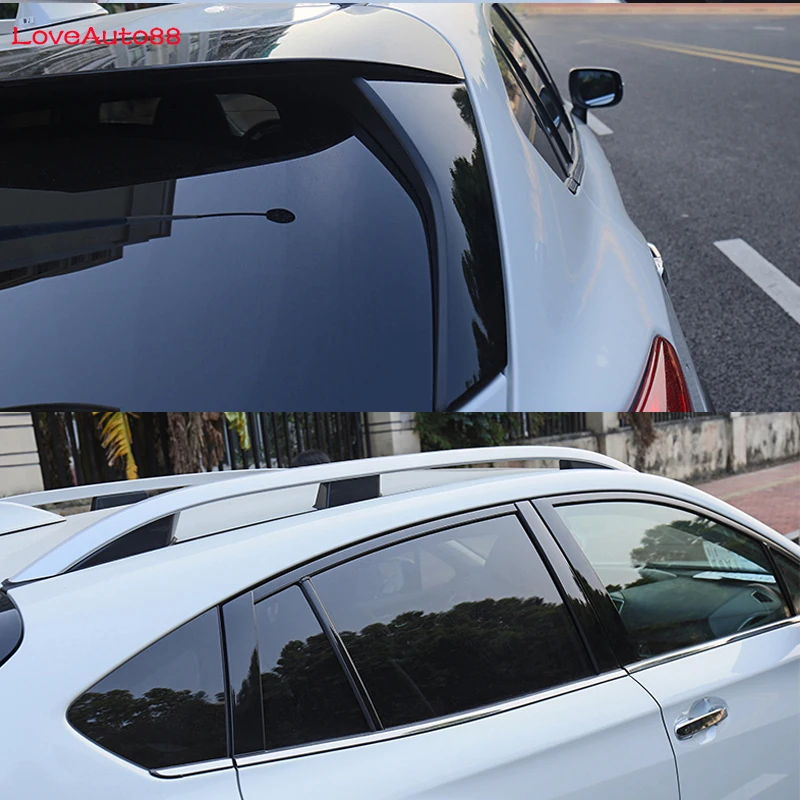 

Car Window Visor Door Rain Sun Shield Side Windows Cover Trim Side Triangle Molding For Subaru XV 2018 2019 Auto Accessories