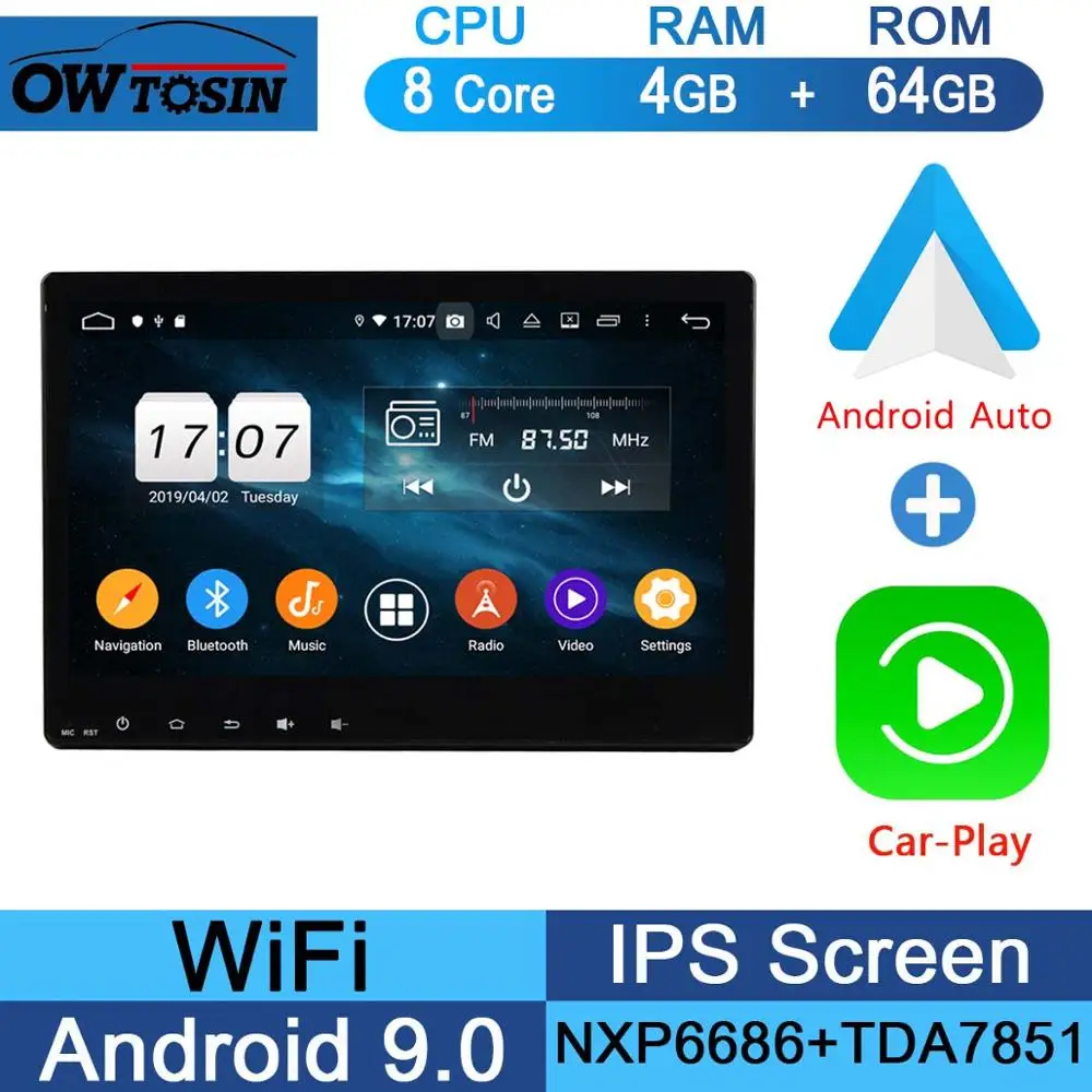 10," ips 8 Core 4G+ 64G Android 9,0 автомобильный dvd-плеер для Honda Vezel HR-V HRV XR-V gps Радио Parrot BT - Цвет: 64G CarPlay Android