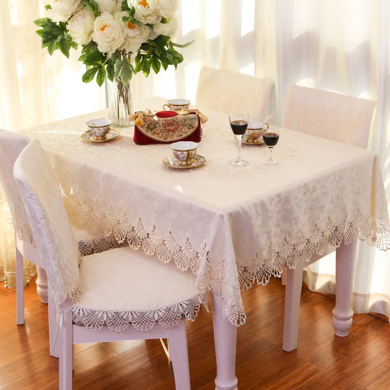 New European Lace Tablecloth Embroidered Table Cloth Decorate Home Decors T 