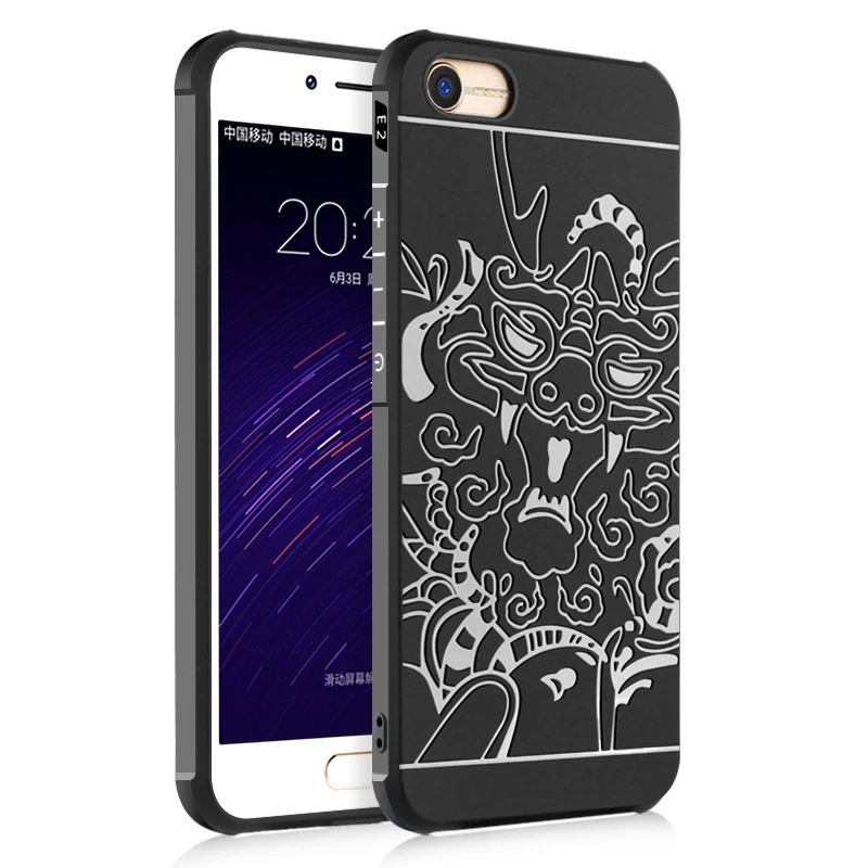 Phone Case For Meizu E2 Luxury Soft TPU 3D Dragon Silicon Cover Shockproof Bumper Capa Coque |