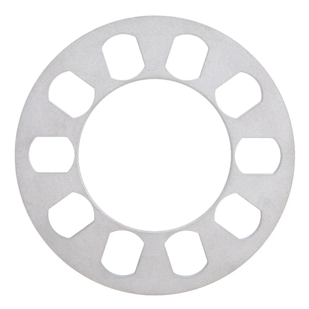 Image 1 PCS Silver 4 Car Auto Aluminum Alloy Wheel Spacer Gasket 5 hole 5mm  Wheel Spacer Gasket for Auto Vehicle