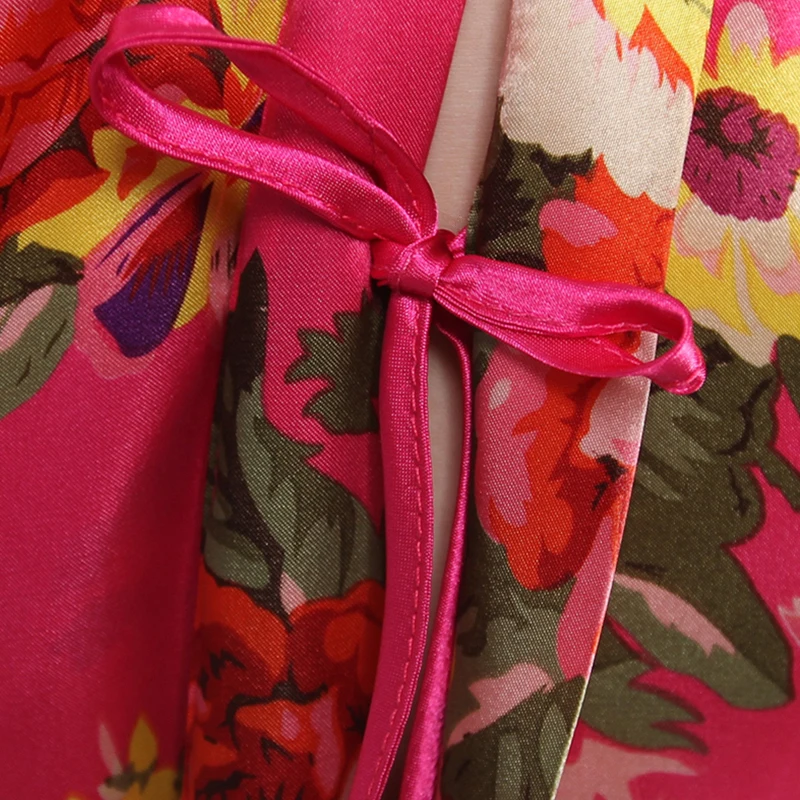 Халат кимоно атласный с цветочным принтом для девочек|robe kimono|robe roberobe for wedding |