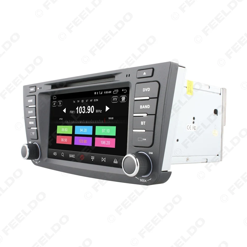 FEELDO 7 &quotAndroid 6 0 (64 бит) DDR3 2G/16G/4G LTE четырехъядерный автомобильный DVD GPS радио