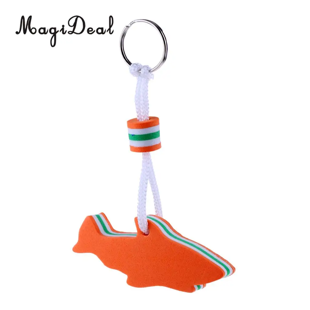 MagiDeal Lightweight Portable EVA Dolphin Shaped Water Floating Keyring Backpack Key Chain Water Sports Surf Swim Key Holder