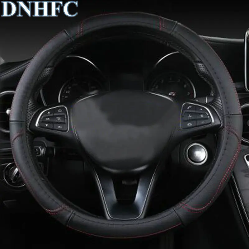 

DNHFC steering wheel protects the leather cover For MAZDA CX-5 CX5 KF 2nd Generation 2017 2018 Car Styling