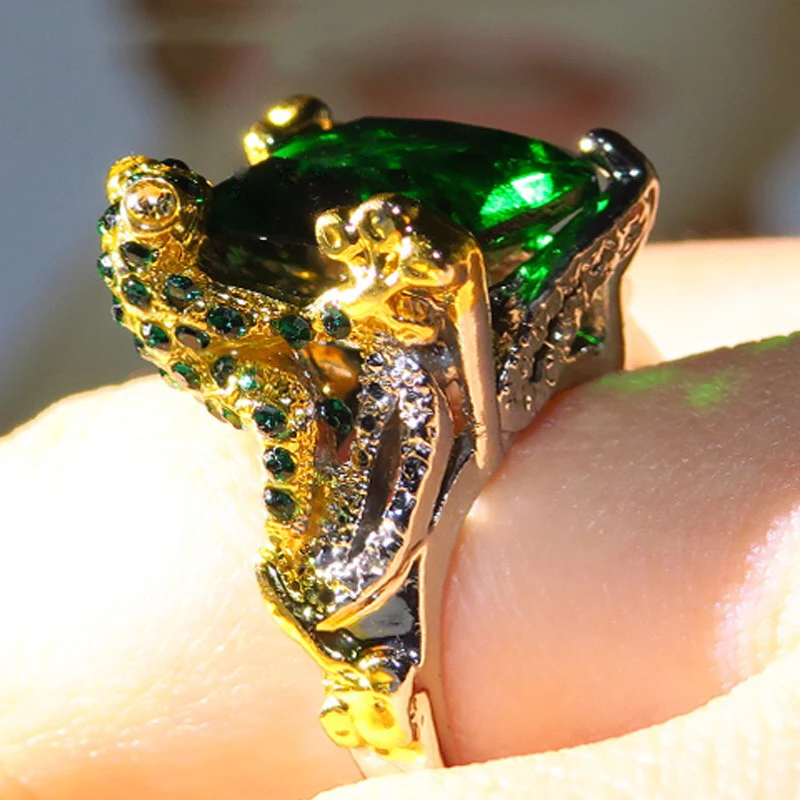US $4.75 30% OFF|Jewelry Ring Fashion Big Green Cubic Zircon 925 Silver Ring Luxury Aristocratic Ring Ms. Engagement Party Gift 2019 Latest-in Rings from Jewelry & Accessories on AliExpress 