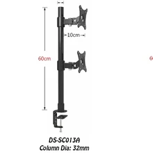 Настольный зажим 13-2", двойной экран, держатель для монитора, длинная рука, крепление для монитора, выдвижное вращение, крепление для ЖК-телевизора, подставка для кронштейна SC013A