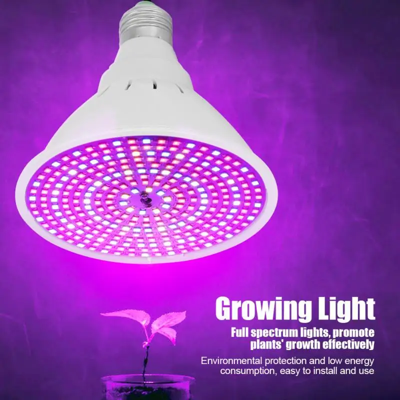 

290 LED E27 Grow Light Bulb Plant Growing Light Lamp Indoor Plants Full Spectrum Phyto Grow Lamp Greenhouse Grow Tent