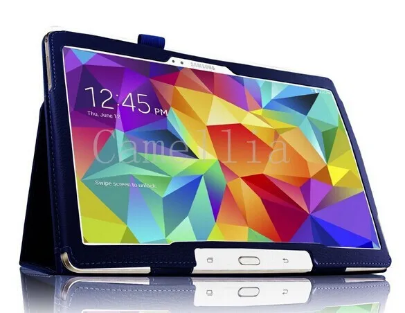 CucKooDo, 200 шт./лот, тонкий складной чехол для samsung Galaxy Tab S, 10,5 дюймов, T800, планшет на Android(с функцией автоматического пробуждения/сна