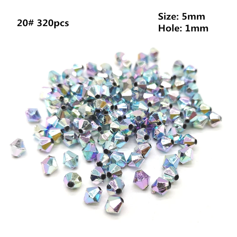 

320pcs Colorful Acrylic Beads For Jewelry Making DIY Bracelet Necklace Accessories #PJ20