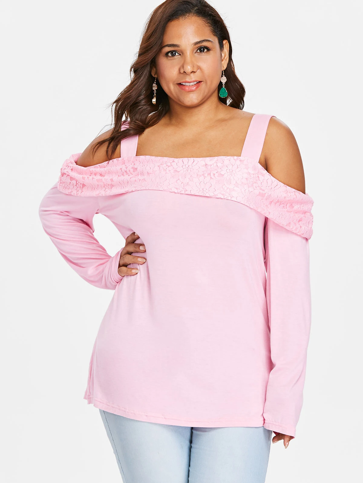 plus size cut out tops