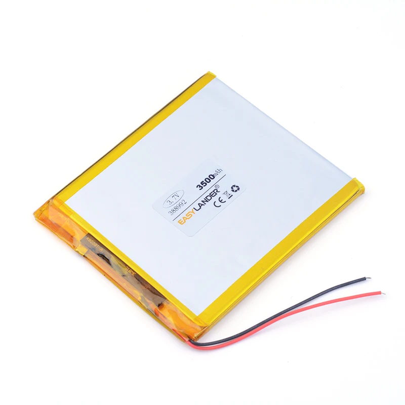 

lithium rechargeable battery 388992 3500mAh for DIY GPS PSP Power bank Tablet PC MID DVD PAD