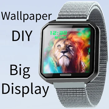 

Smart Watch Wall Paper DIY Sleep Detection Message Calls Reminder Smartband Fitness Heart Rate Monitor Sport Mode Smart Bracelet