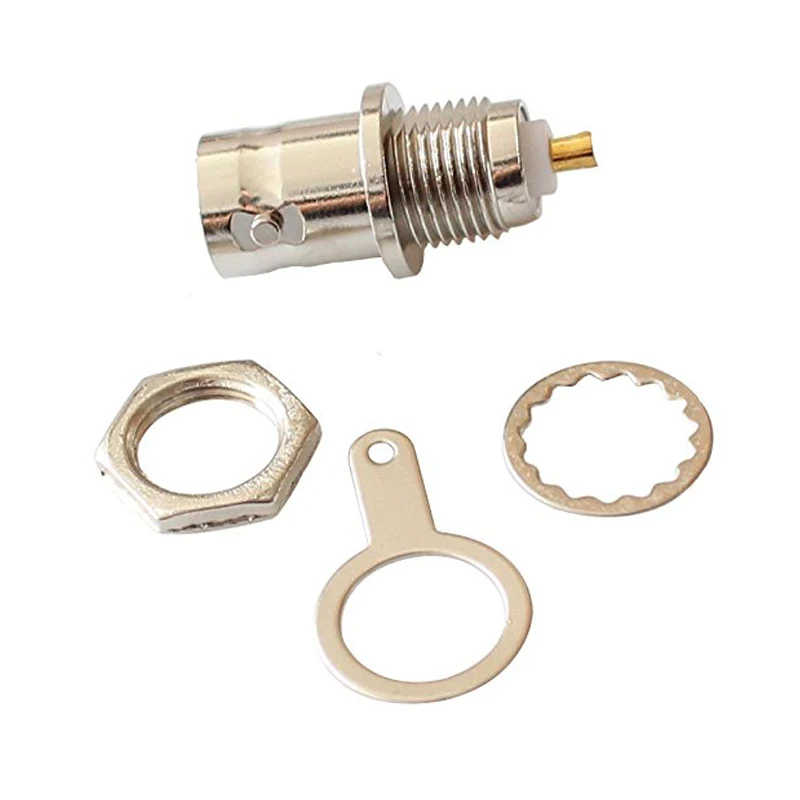 Free shippin Soldering Twist Spring BNC Connector Jack for Coaxial RG59 cable CCTV Camera Accessories