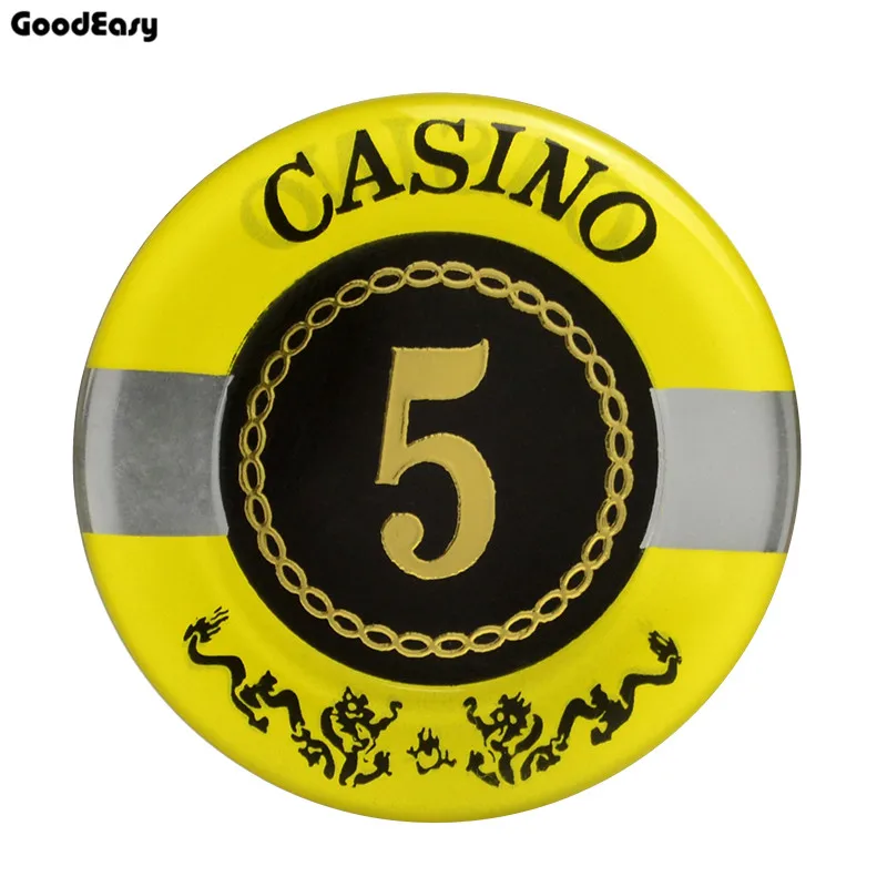 25pcs/set Imitation Crystal Chips Poker Chip Set Texas Hold'em Poker