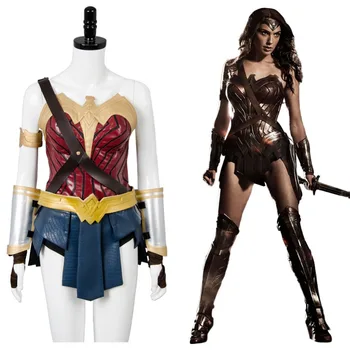 

Wonder Woman Diana Prince Cosplay Costume Batman v Superman Dawn of Justice Cosplay Outfit Superhero Halloween Party Sets