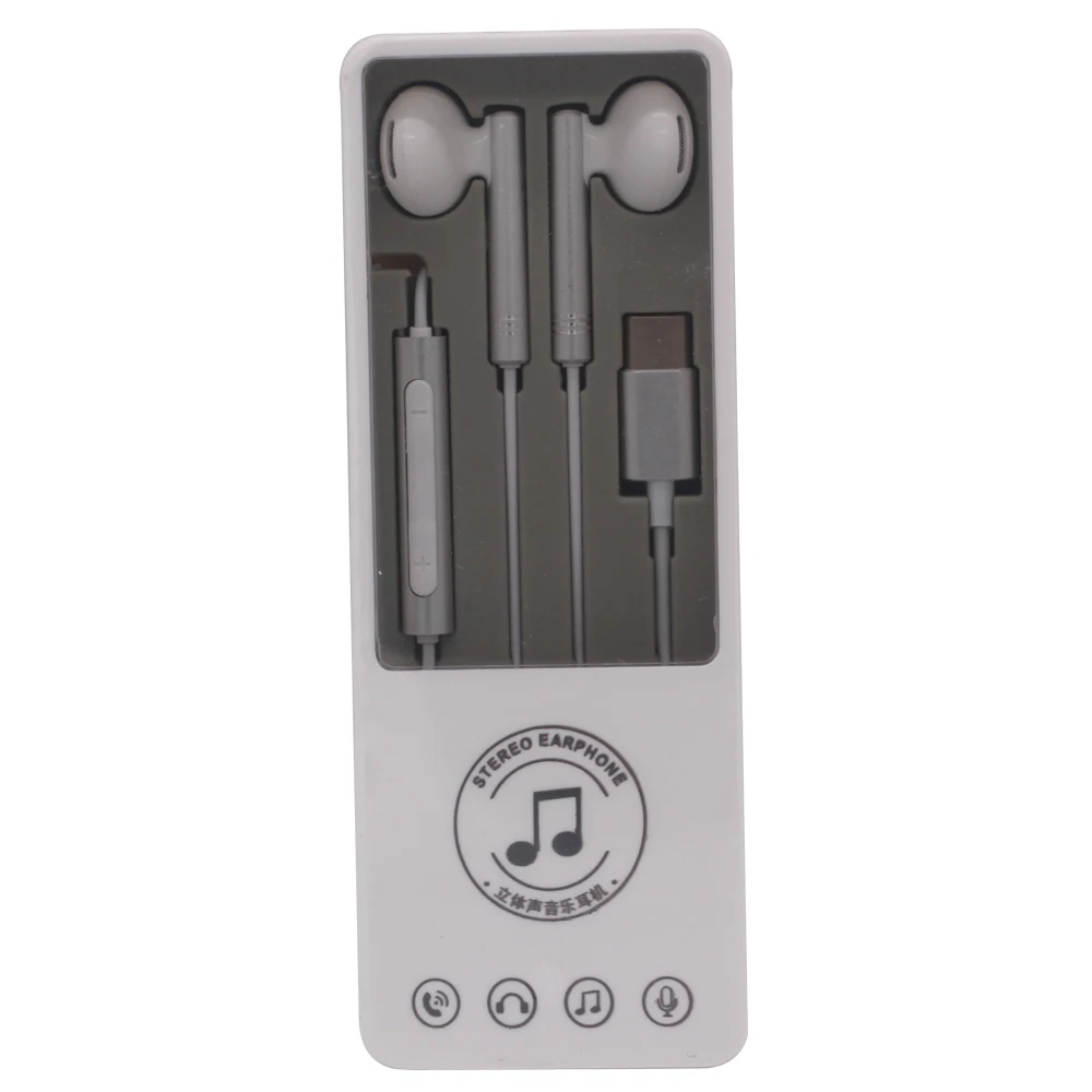 

Type C Earphone for Auriculares in Ear Earbuds with Mic Hifi Bass Headset For Samsung Type C PK Xiaomi Piston