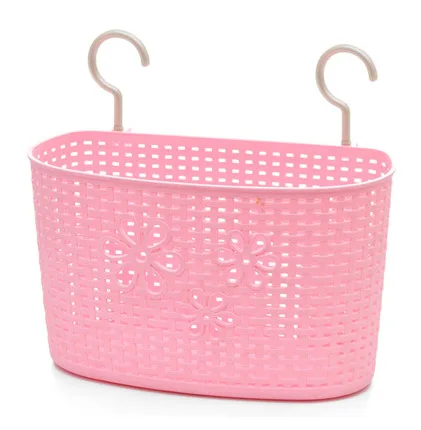 Вешалка корзина для хранения пластиковая корзина для ванной подвесной стеллаж кухонные принадлежности Органайзер украшение портативное полезное хранение