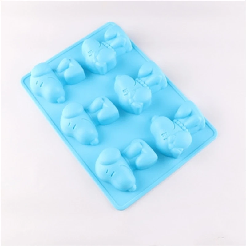 3D мультфильм животное собака форма силиконовые DIY украшения торта плесень