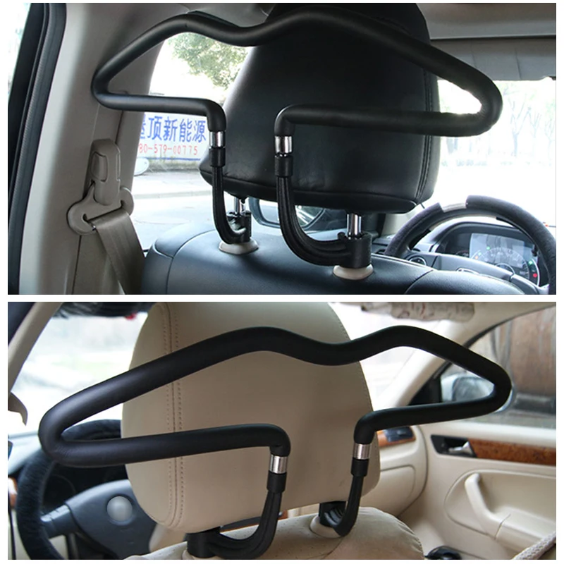 NWIEV Автомобильная вешалка для одежды подголовник из нержавеющей стали для BMW Mini Cooper S VW Polo Passat B6 B7 B8 Golf 4 5 6 7 Touareg Tiguan Bora
