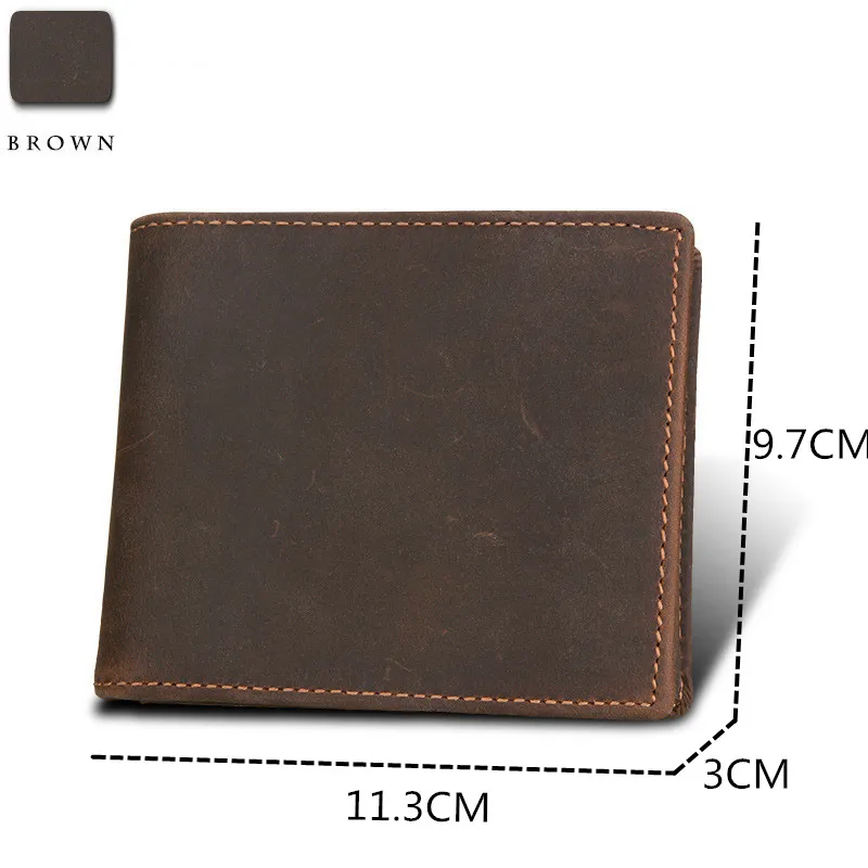 RFID Blocking Men Wallets Vintage Cow Genuine Leather Wallet Male Handmade Custom Dollar Price Coin Purse Short Wallet carteira RFID Blocking Men Wallets Vintage Cow Genuine Leather Wallet Male Handmade Custom Dollar Price Coin Purse Short Wallet carteira