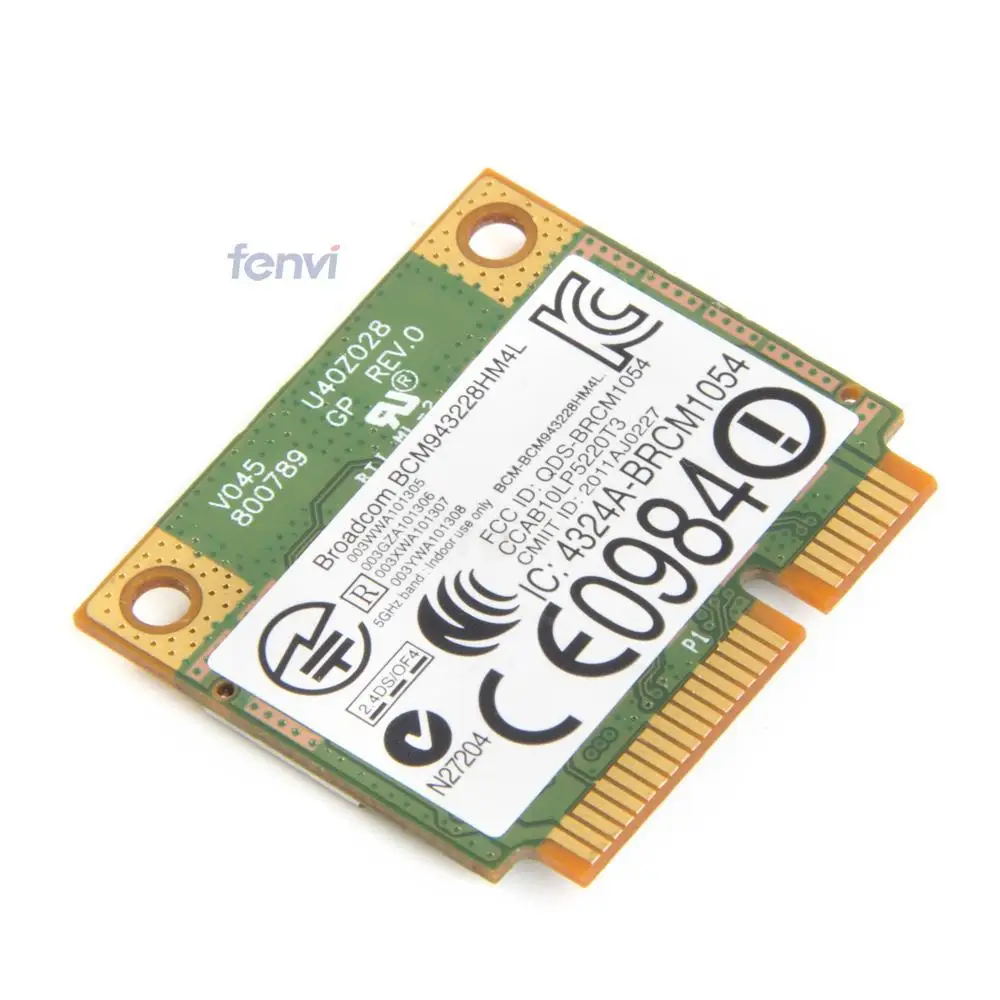 Беспроводная карта Broadcom BCM43228 802.11a/b/g/n Двухдиапазонная мини Pci e Wifi WLAN BCM943228HM4L DW1530