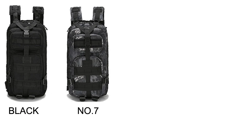Hiking Backpack Outdoor Camping Black 30L Rucksacks (10)